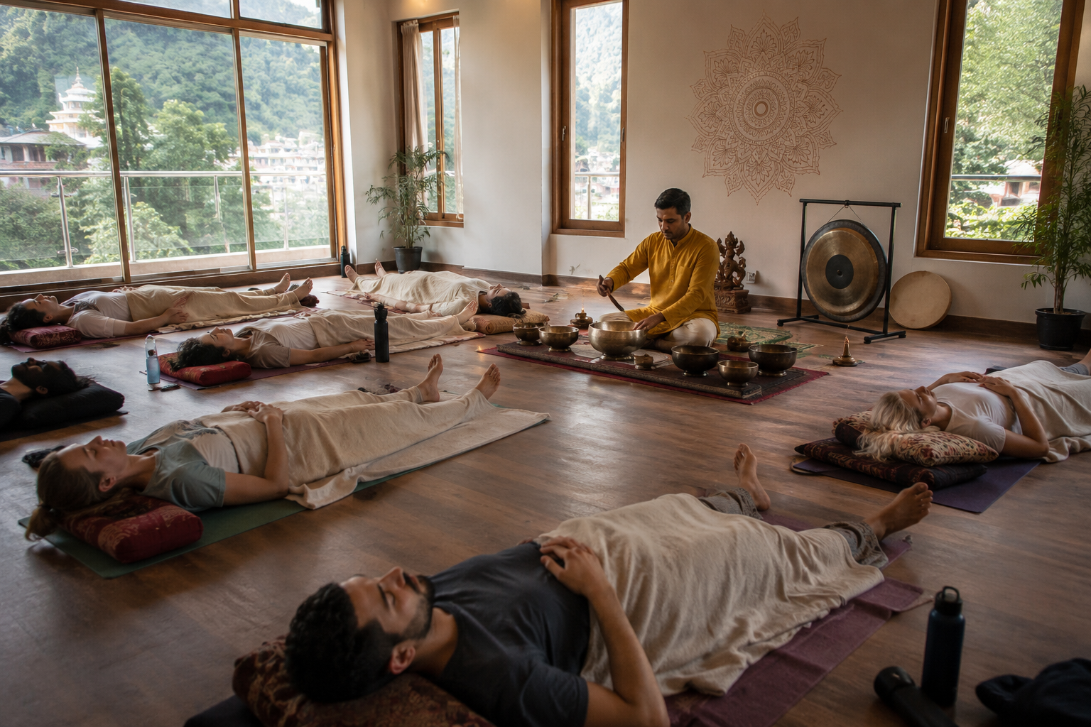 Sound healing session